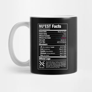 NU'EST Nutritional Facts 2 Mug